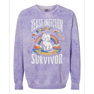 Yeast Infection Survivor Colorblast Crewneck Sweatshirt