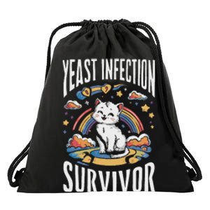 Yeast Infection Survivor Drawstring Bag