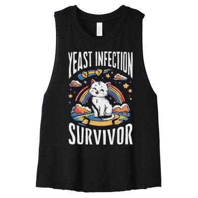 Yeast Infection Survivor Women's Racerback Cropped Tank