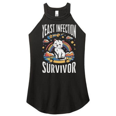 Yeast Infection Survivor Women’s Perfect Tri Rocker Tank