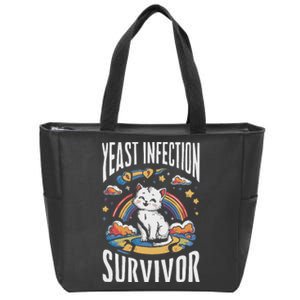 Yeast Infection Survivor Zip Tote Bag