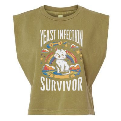 Yeast Infection Survivor Garment-Dyed Women's Muscle Tee