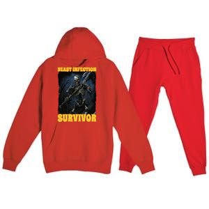 Yeast Infection Survivor Premium Hooded Sweatsuit Set