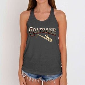 Yes I Speak Coltrane Jazz Music Lover Women's Knotted Racerback Tank