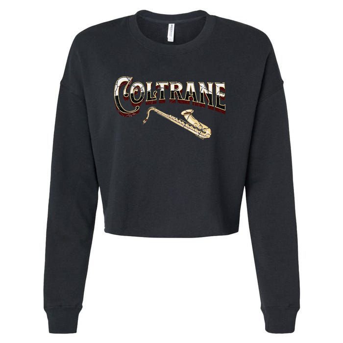 Yes I Speak Coltrane Jazz Music Lover Cropped Pullover Crew