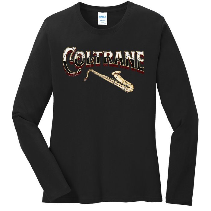 Yes I Speak Coltrane Jazz Music Lover Ladies Long Sleeve Shirt