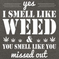 Yes I Smell Like Weed Cotton Canvas Backpack