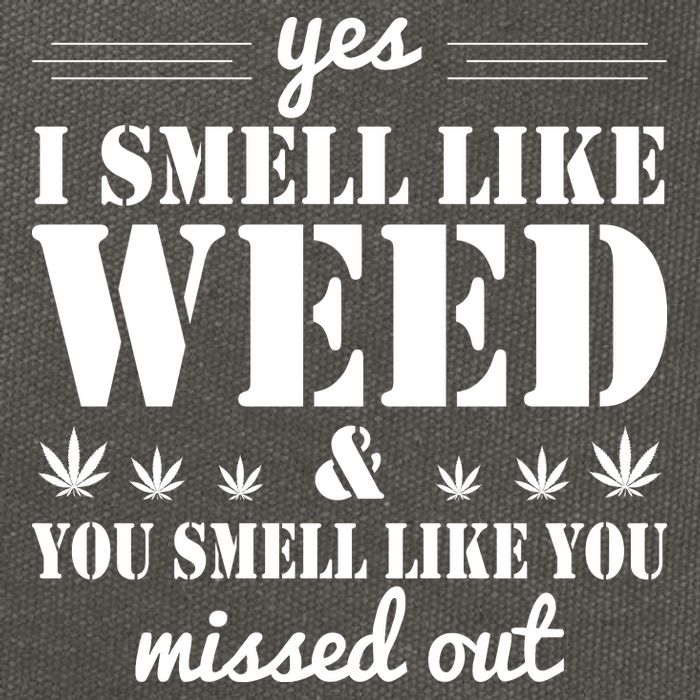 Yes I Smell Like Weed Cotton Canvas Backpack
