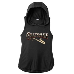 Yes I Speak Coltrane Jazz Music Lover Ladies PosiCharge Tri-Blend Wicking Draft Hoodie Tank