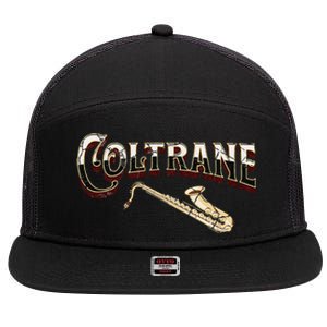 Yes I Speak Coltrane Jazz Music Lover 7 Panel Mesh Trucker Snapback Hat