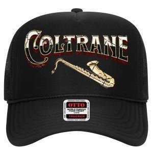 Yes I Speak Coltrane Jazz Music Lover High Crown Mesh Back Trucker Hat