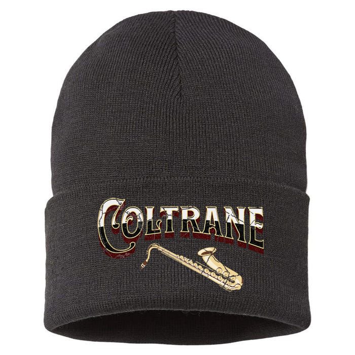 Yes I Speak Coltrane Jazz Music Lover Sustainable Knit Beanie