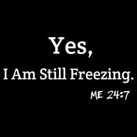 Yes I'm Still Freezing Me 24:7 Funny And Cold Gift Flat Bill Trucker Hat