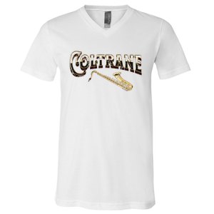 Yes I Speak Coltrane Jazz Music Lover V-Neck T-Shirt