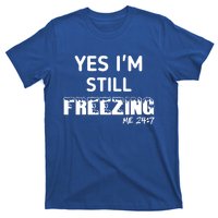 Yes I'm Still Freezing Me 24:7 Funny And Cool Cute Gift T-Shirt