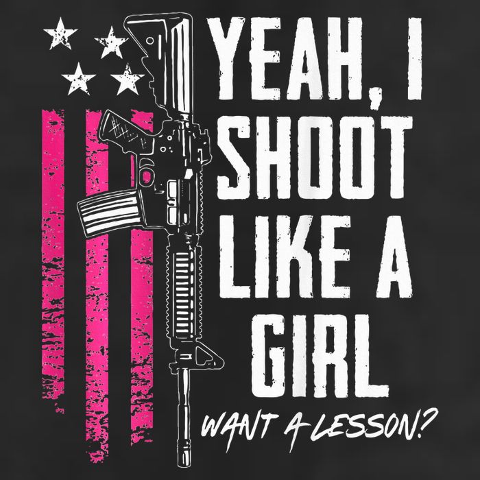 Yeah I Shoot Like A Girl Want A Lesson Usa Ladies Gun 11oz C Handle Ceramic Mug