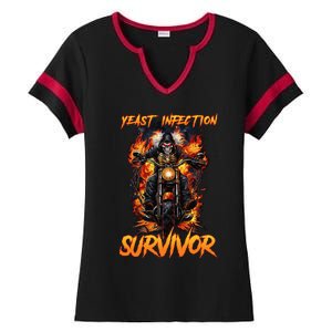 Yeast Infection Survivor Ladies Halftime Notch Neck Tee