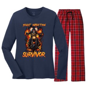 Yeast Infection Survivor Women's Long Sleeve Flannel Pajama Set 