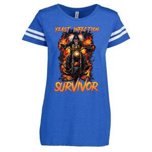 Yeast Infection Survivor Enza Ladies Jersey Football T-Shirt