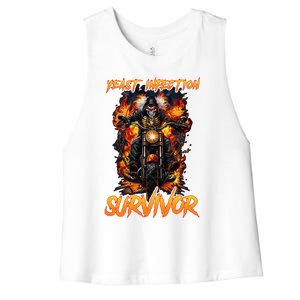 Yeast Infection Survivor Women's Racerback Cropped Tank