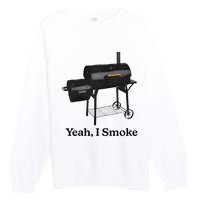 Yeah I Smoke Funny For Women Premium Crewneck Sweatshirt