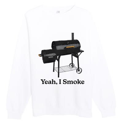 Yeah I Smoke Funny For Women Premium Crewneck Sweatshirt