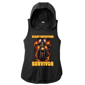 Yeast Infection Survivor Ladies PosiCharge Tri-Blend Wicking Draft Hoodie Tank