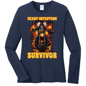 Yeast Infection Survivor Ladies Long Sleeve Shirt