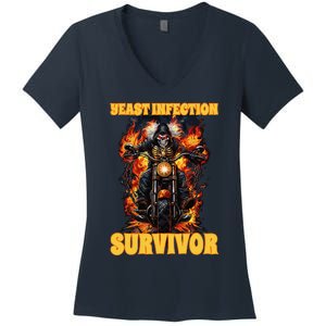 Yeast Infection Survivor Women's V-Neck T-Shirt