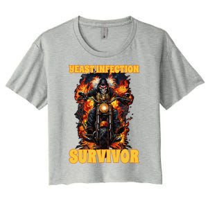 Yeast Infection Survivor Women's Crop Top Tee