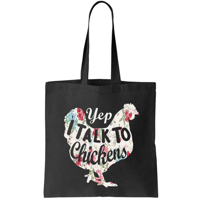 Yep I Talk To Chickens Funny Lover Farming Bag