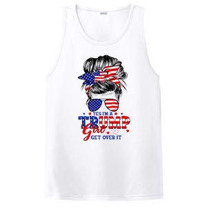 Yes Im Trump Girl Get Over It Support Trump Girl Messy Hair PosiCharge Competitor Tank