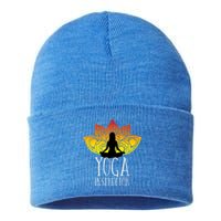 Yoga Instructor Trainer Teacher Namaste Zen Mindfulness Yoga Cute Gift Sustainable Knit Beanie