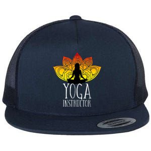 Yoga Instructor Trainer Teacher Namaste Zen Mindfulness Yoga Cute Gift Flat Bill Trucker Hat