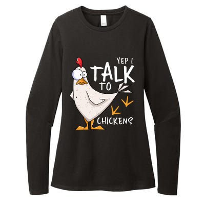 Yep I Talk To Chickens Chicken Lovers Chick Whisperers Womens CVC Long Sleeve Shirt