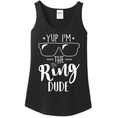 Yup Im The Ring Dude Funny Ring Bearer Wedding Gift Ladies Essential Tank