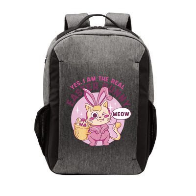 Yes I'm The Real Easter Bunny Funny Cat Vector Backpack