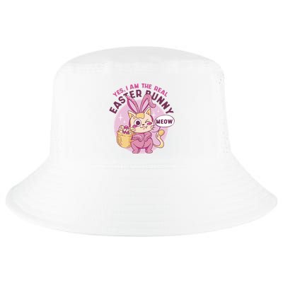 Yes I'm The Real Easter Bunny Funny Cat Cool Comfort Performance Bucket Hat