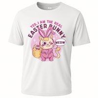 Yes I'm The Real Easter Bunny Funny Cat Performance Shirt