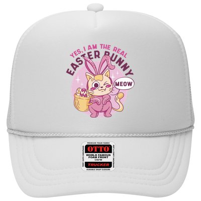 Yes I'm The Real Easter Bunny Funny Cat Trucker Hat