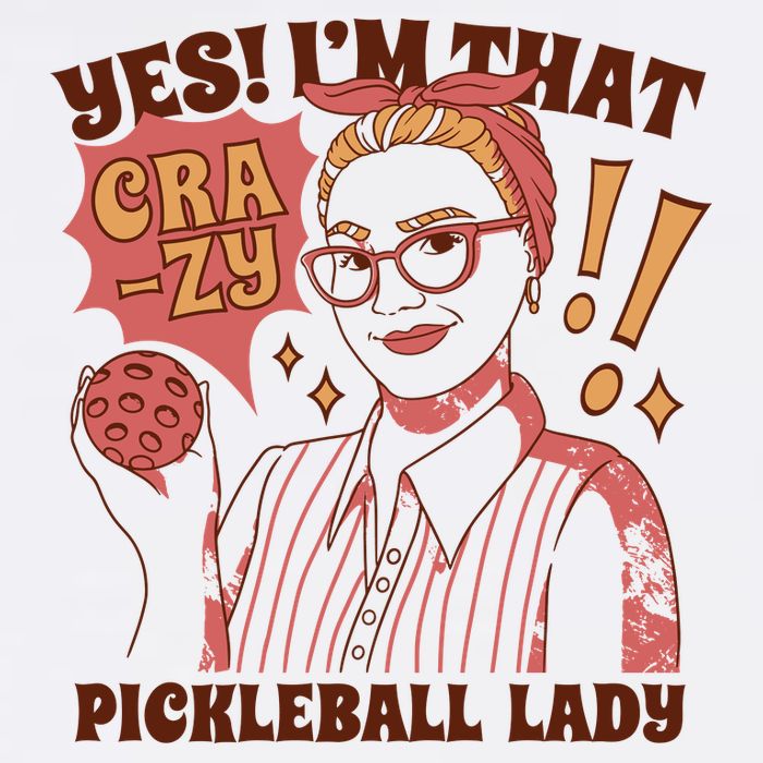 Yes I'm That Crazy Pickleball Lady Funny Cooling Performance Crew T-Shirt
