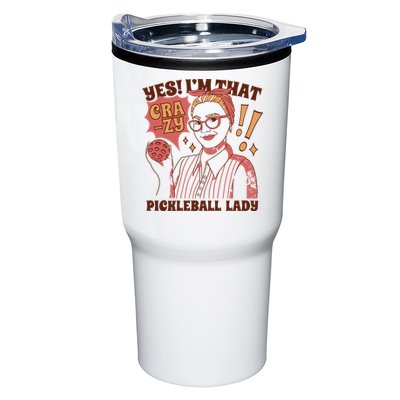 Yes I'm That Crazy Pickleball Lady Funny Tumbler