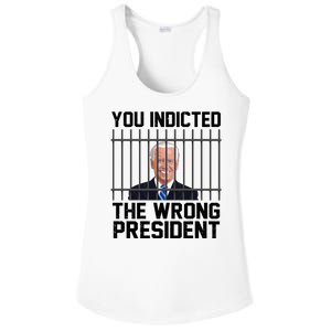 You Indicted The Wrong President Joe Biden Funny Ladies PosiCharge Competitor Racerback Tank