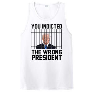 You Indicted The Wrong President Joe Biden Funny PosiCharge Competitor Tank