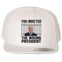 You Indicted The Wrong President Joe Biden Funny Wool Snapback Cap