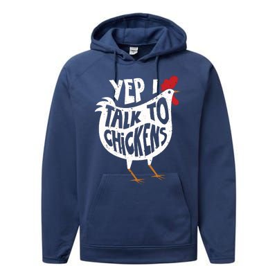 Yep I Talk To Chickens Shirts Cute Chicken Buffs Tee Gift Performance Fleece Hoodie