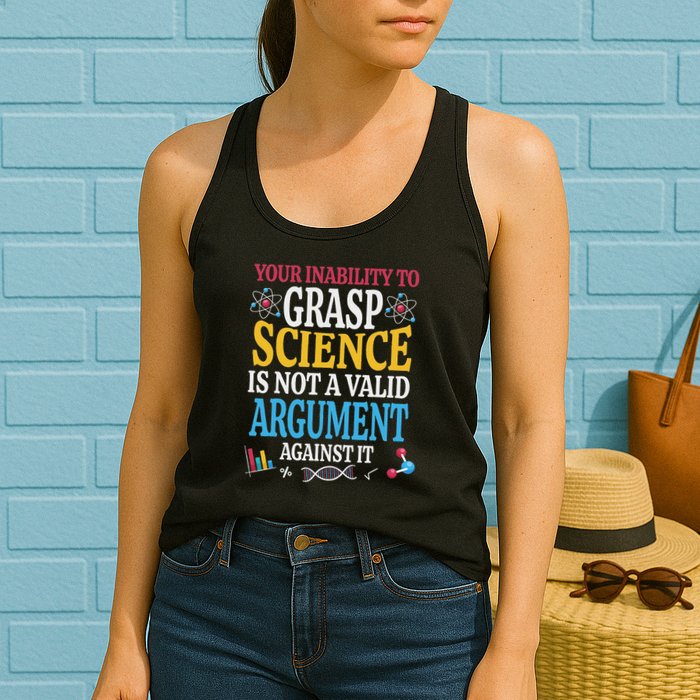 Your Inability To Grasp Science Is Not A Valid Argument Gift Womens Tank Top
