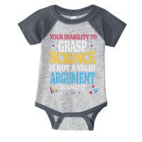 Your Inability To Grasp Science Is Not A Valid Argument Gift Infant Baby Jersey Bodysuit