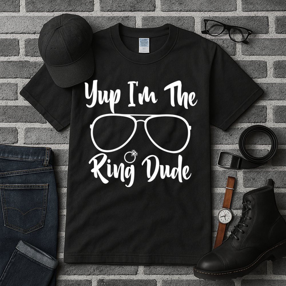 Yup Im The Ring Dude Funny Ring Bearer Wedding Gift Tall T-Shirt