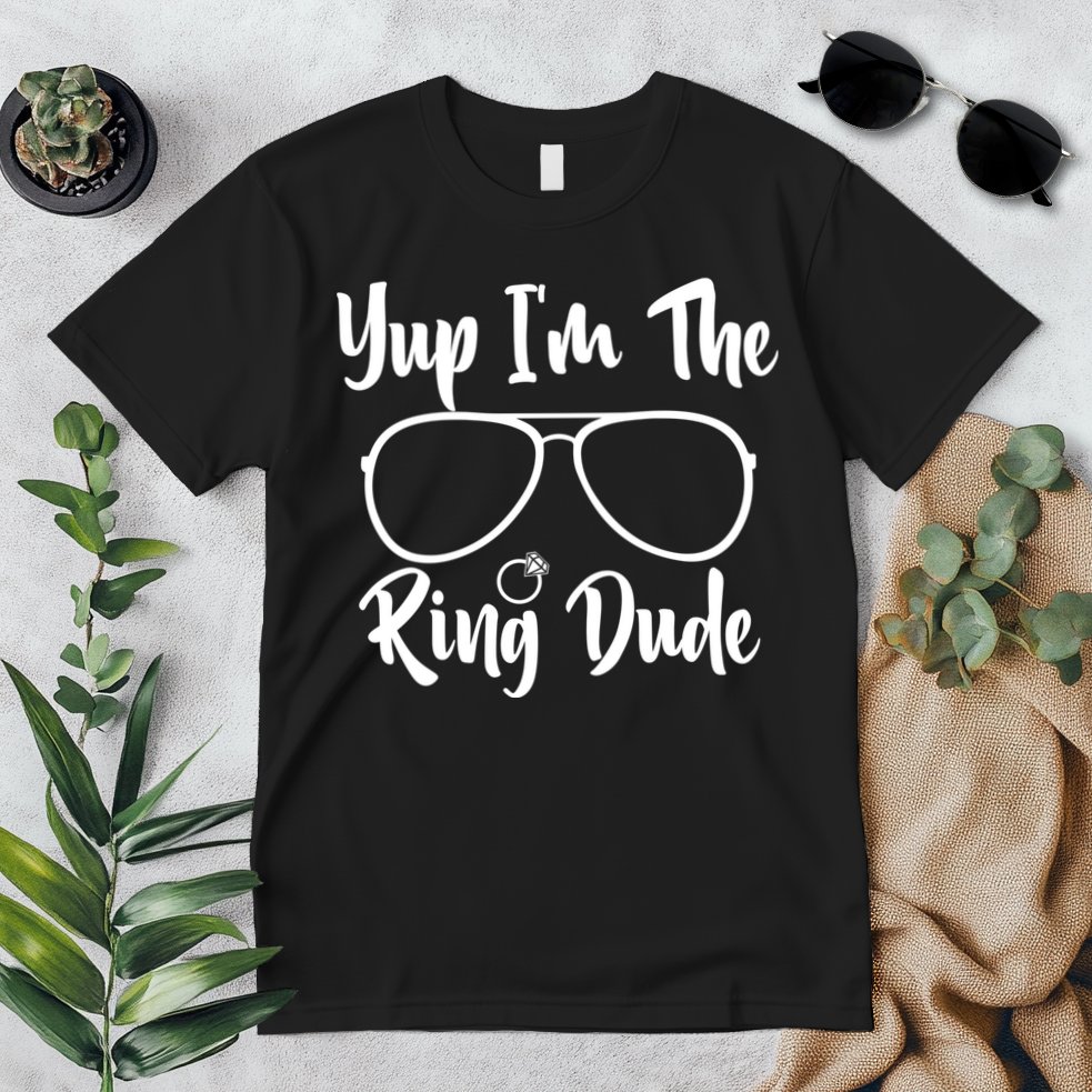 Yup Im The Ring Dude Funny Ring Bearer Wedding Gift Premium T-Shirt